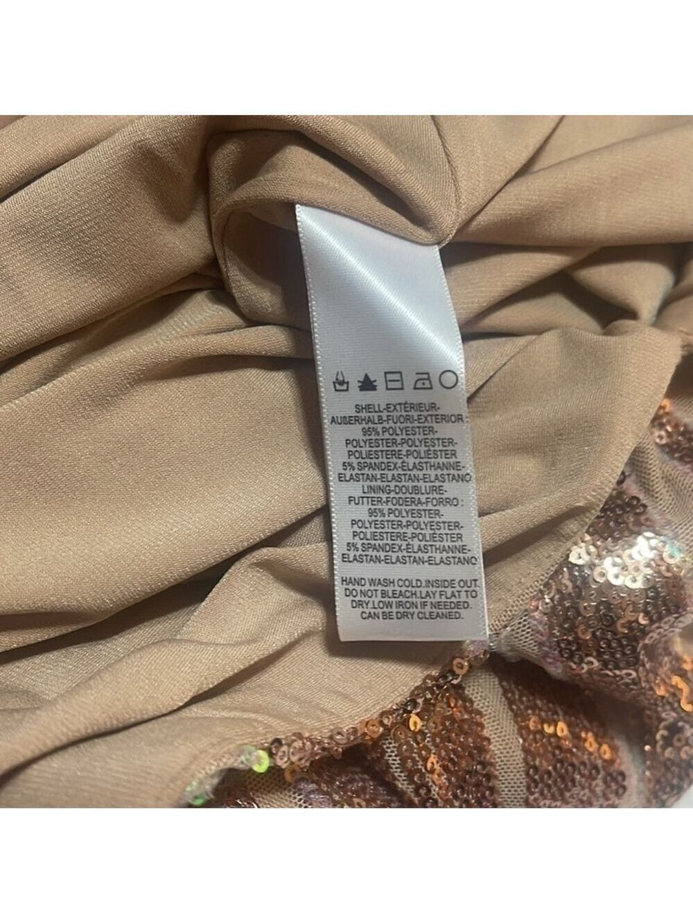 Dress The Population Black Label Emery Sequin Bodycon Midi Dress Size Small - Picture 14 of 14